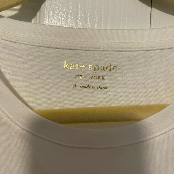 Size XL Kate Spade White Peplum Top - Picture 2 of 2